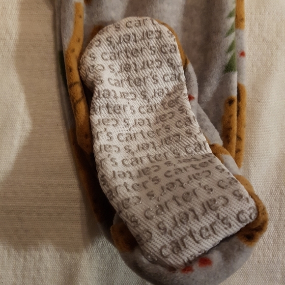 Carters 18 months fleece pajama footie - Picture 3 of 4